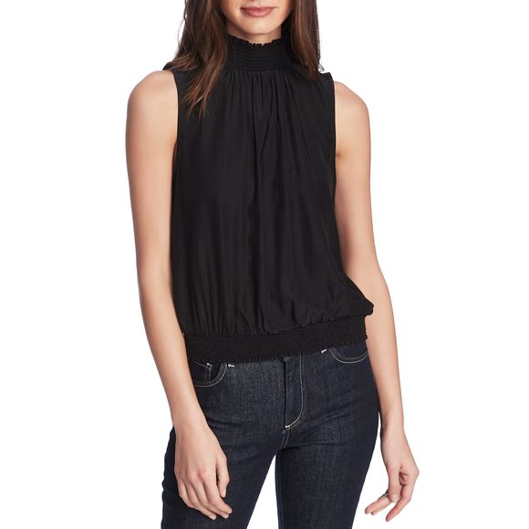 Court & Rowe Black Smock Top, Size Small, Women's Blouse - Picture 1 of 1